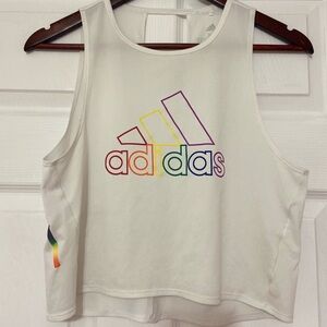 Adidas cropped tank top